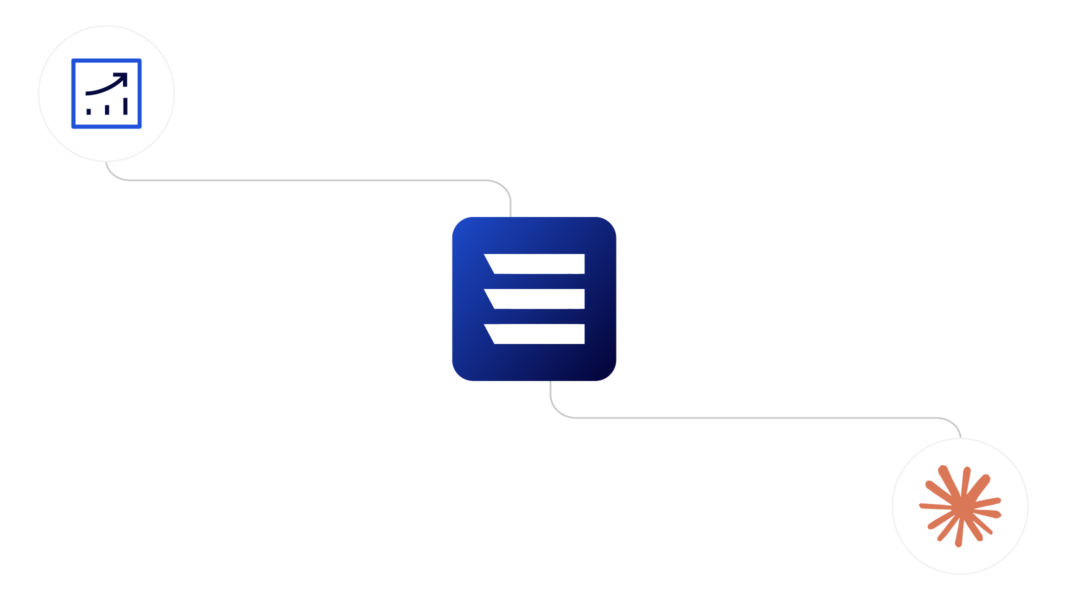 Diagram showing marketing platform Matte connected to logos of Meta, Google Ads, Amazon, TikTok, LinkedIn, and Google Analytics.