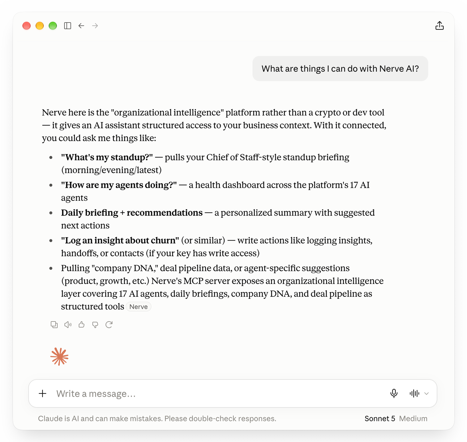 Claude App Screenshot