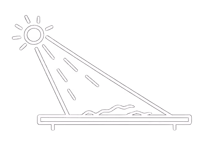 Grazing illumination icon