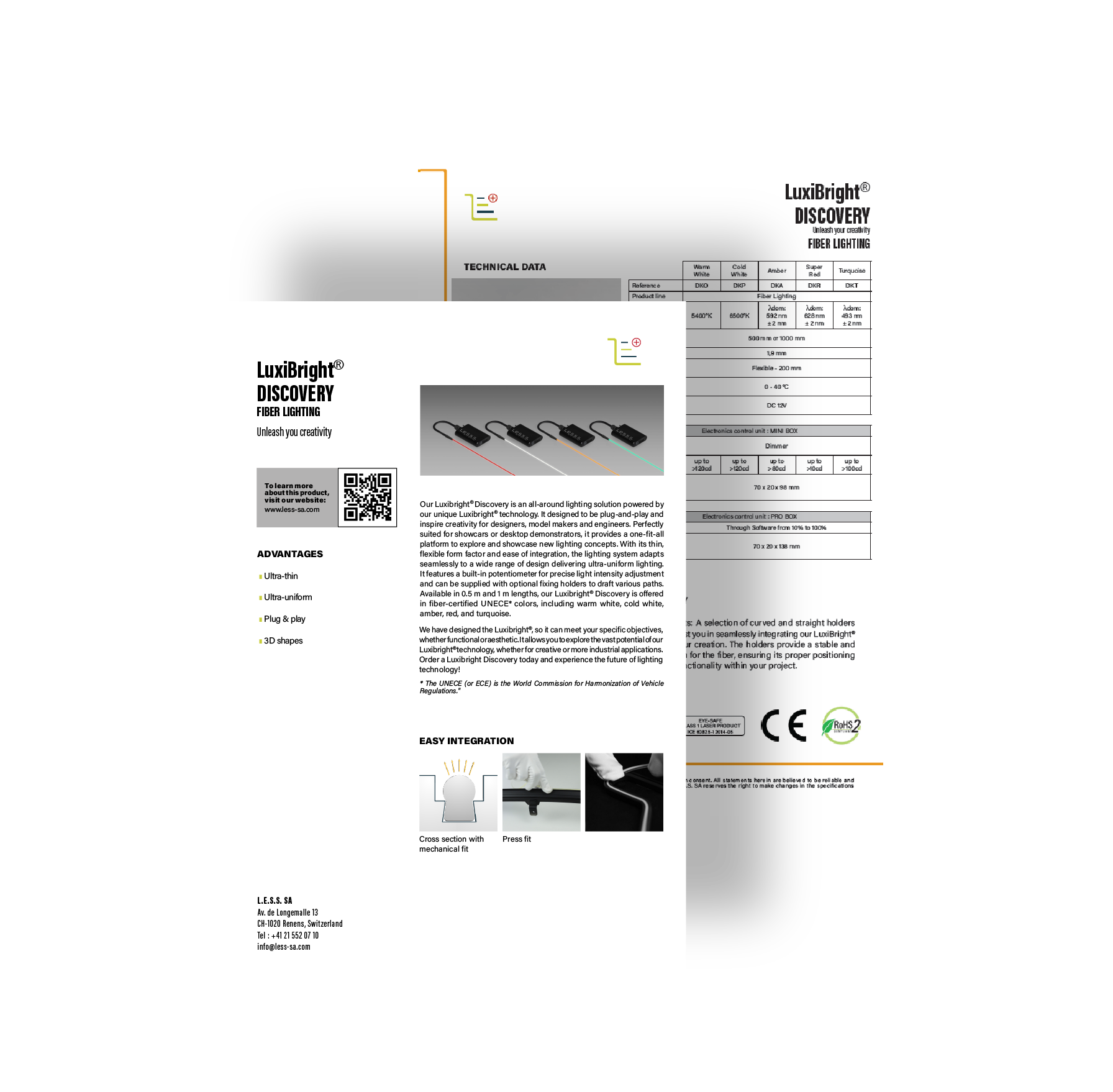 LuxiBright Discovery Datasheet