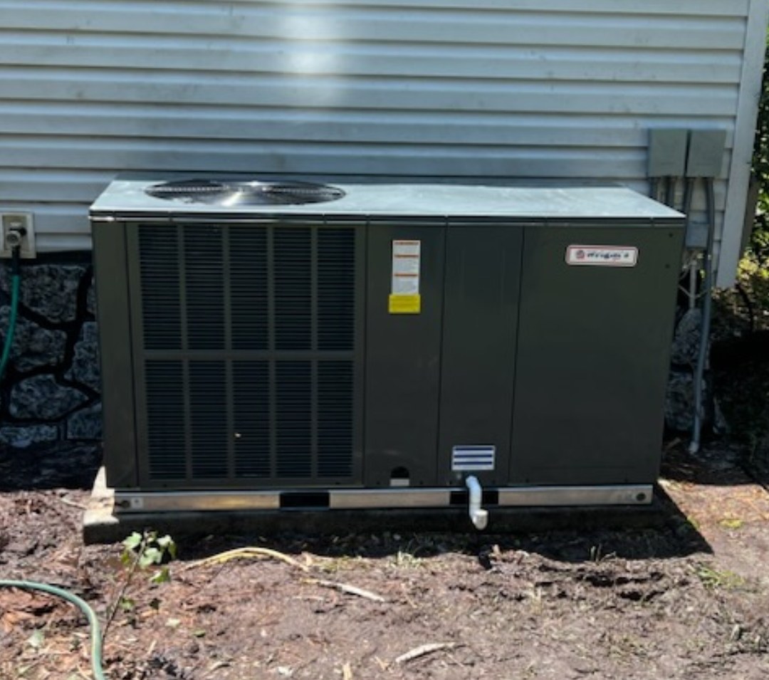 Valdosta GA HVAC services package unit installation beside residential home exterior