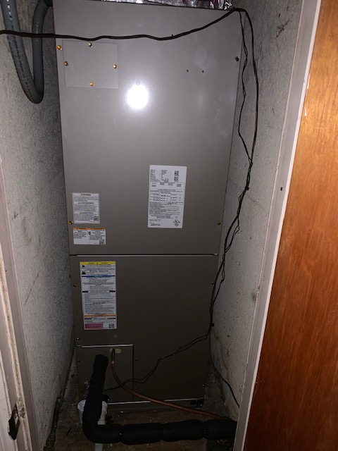 Indoor HVAC system installation by HVAC contractor in Naylor, GA.