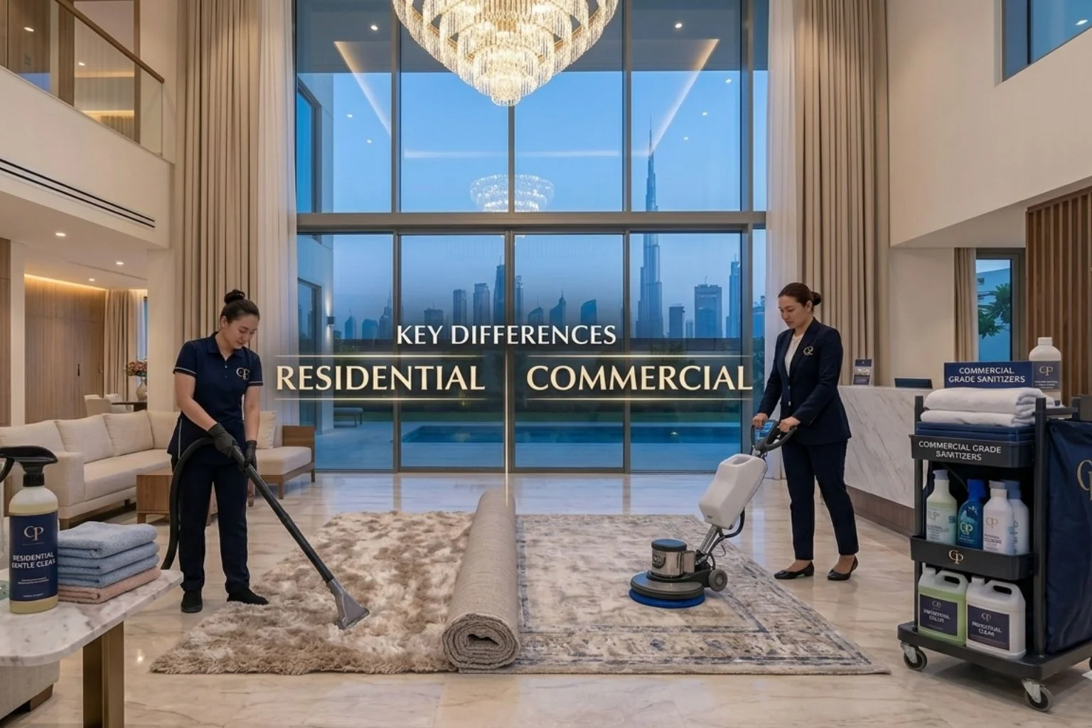 Difference Between Commercial and Residential Cleaning