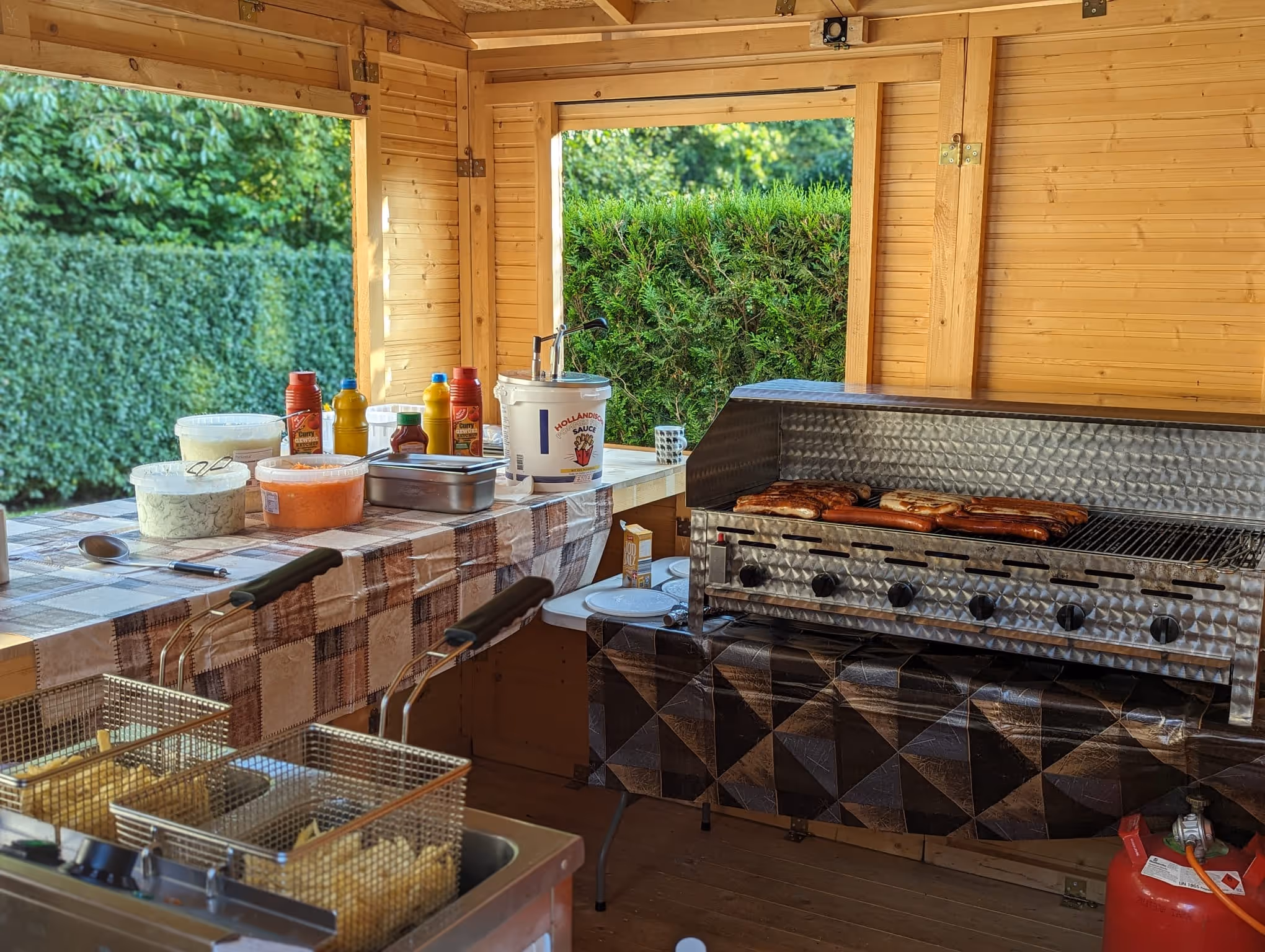 Team beim Outdoor-Catering