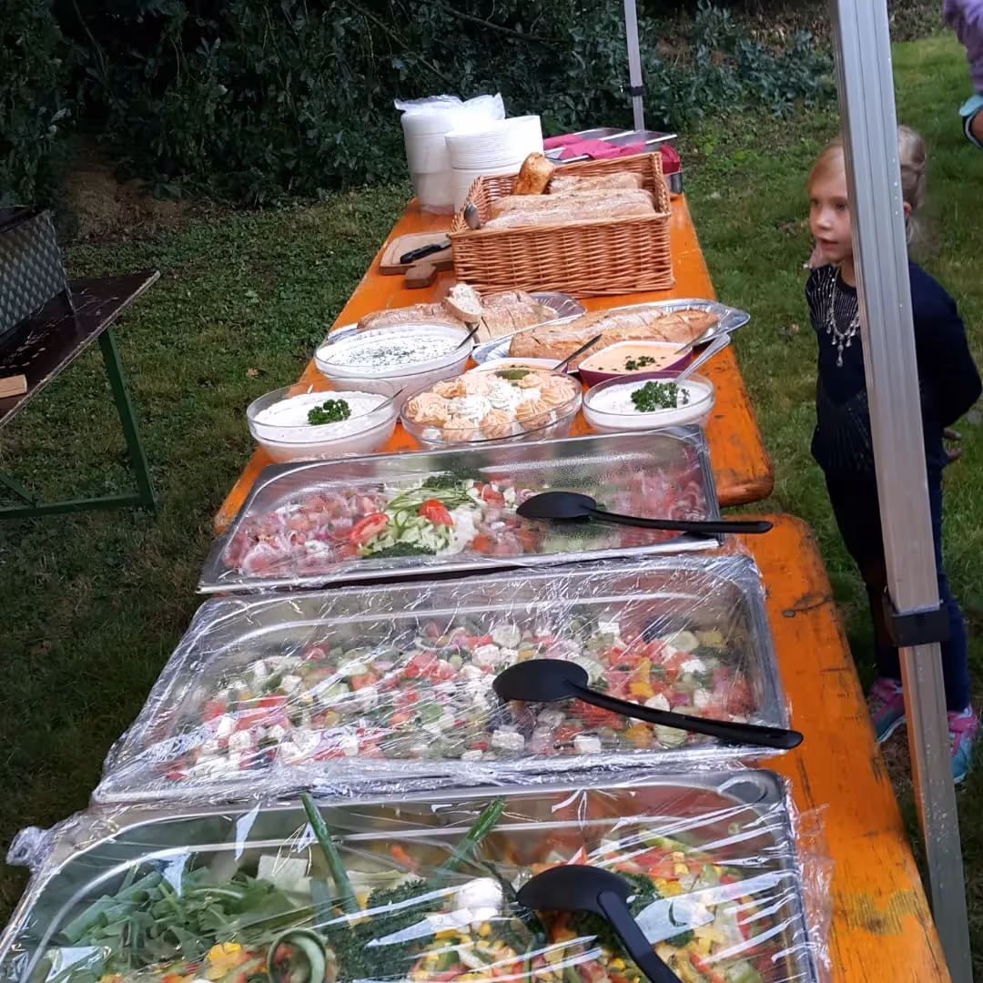 Reichhaltiges Buffet beim Event