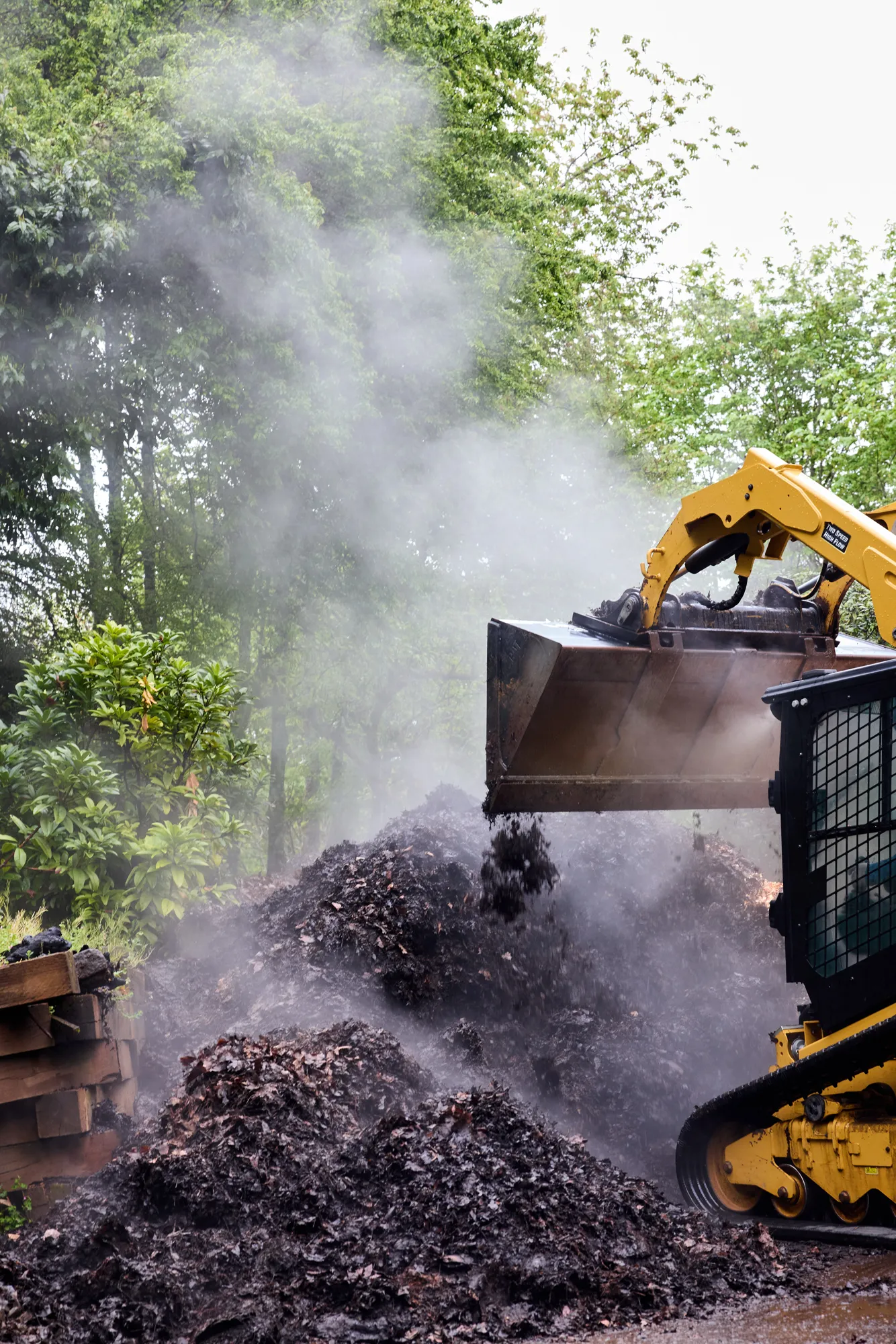 Tending compost