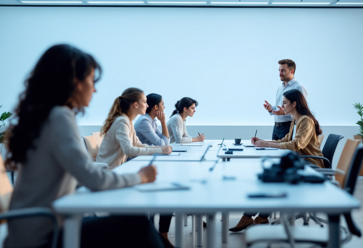 image of classroom lecture on ai for an ai education tech company