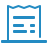 A blue document icon with horizontal lines representing text or content