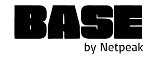 BASE logo with text 'by Netpeak' underneath.