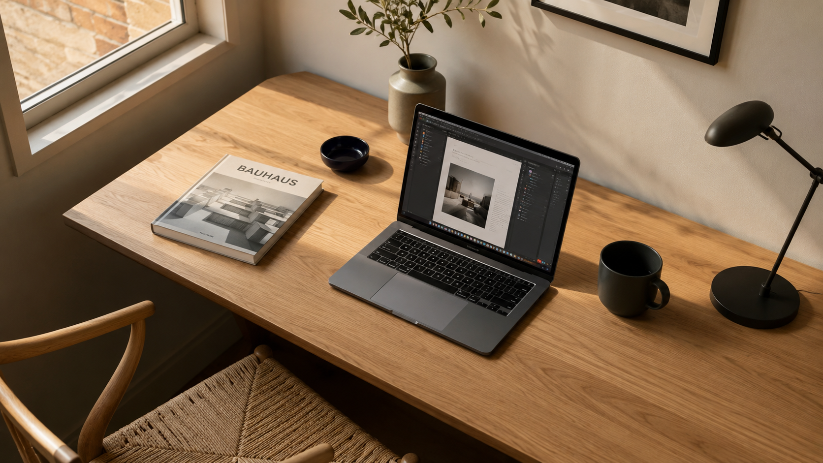 Vergleich: KI-generierte Website links, individuelle Markenseite rechts