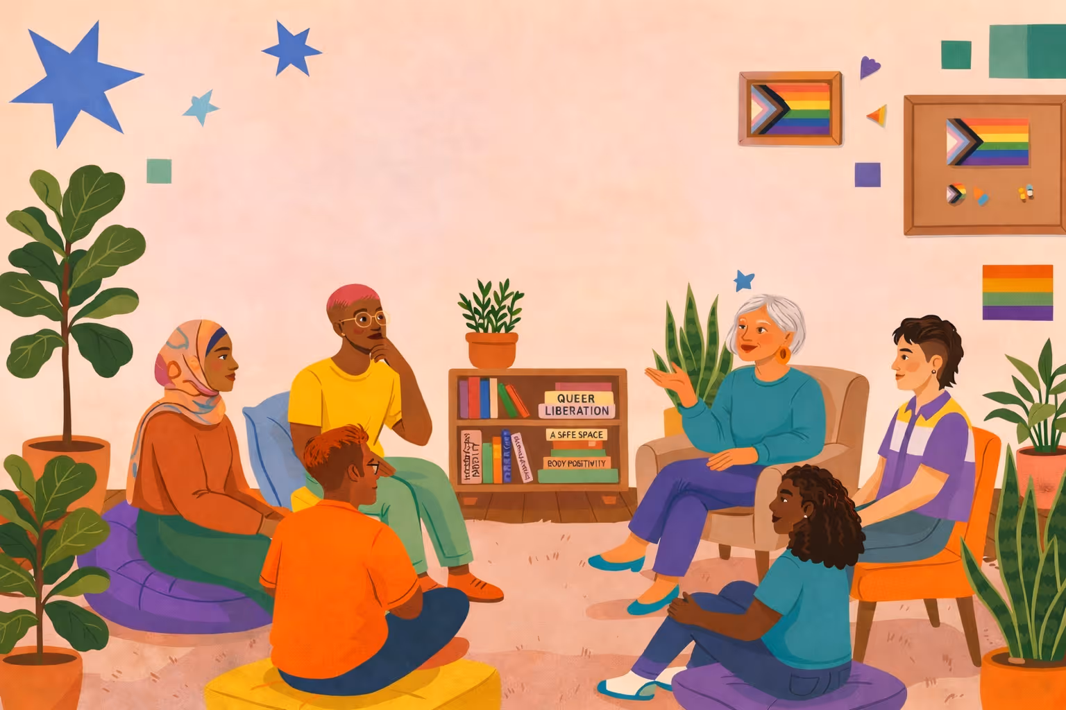 illustration groupe de parole