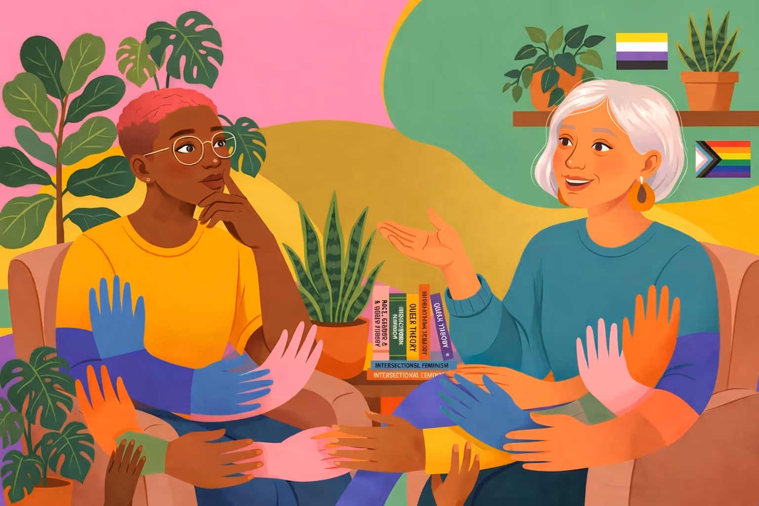 Illustration consultation entre la sexologue et sa patiente