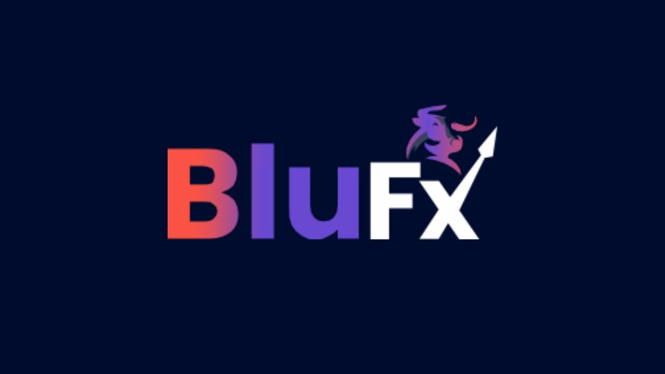 BluFX logo highlighting  'BluFX '  as one of the top forex prop firms in 2024 that is best for Instant Funding .