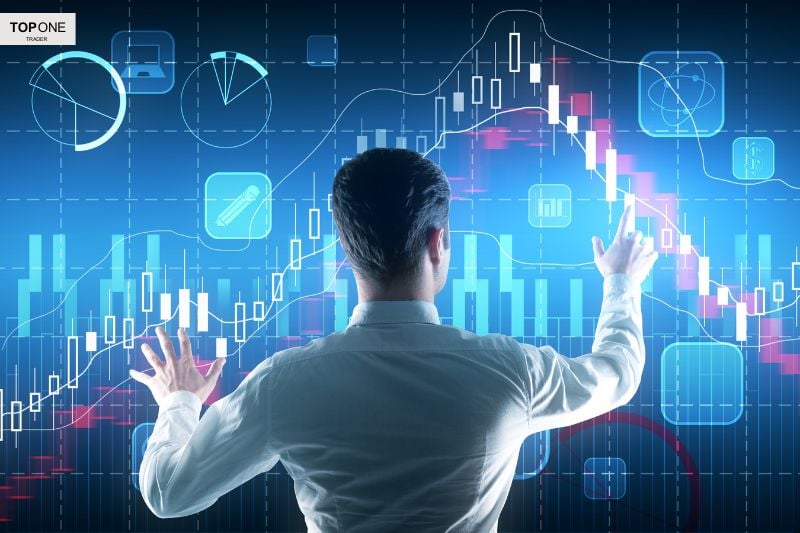 Trader analyzing digital candlestick charts and indicators to determine the best time frame for day trading in a dynamic market.