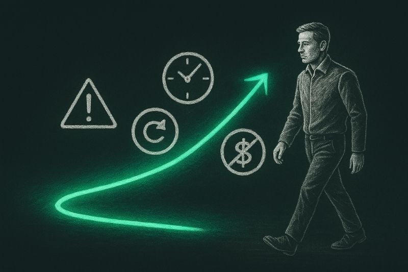 Man analysing forex risks and growth to understand is forex trading halal.