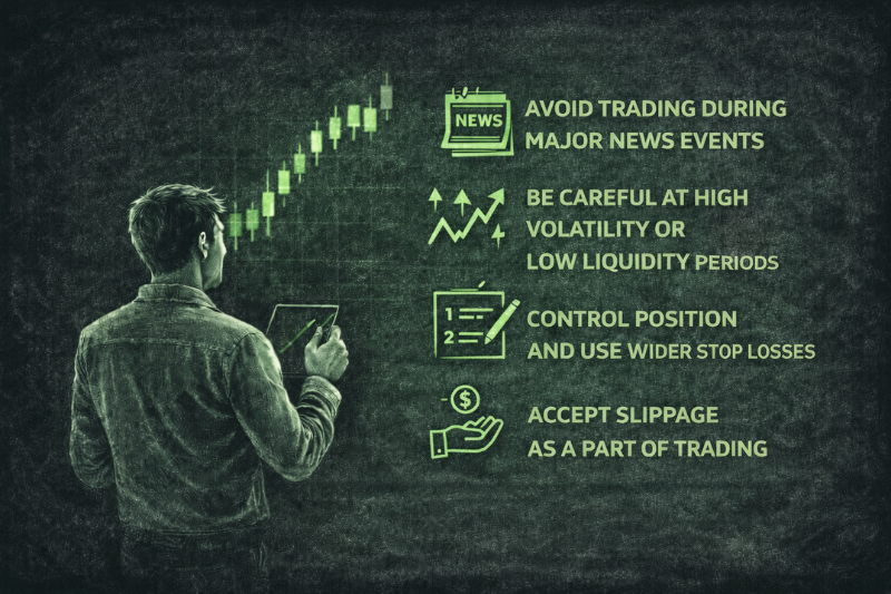 Guide explaining what is slippage in trading and tips to manage slippage risk