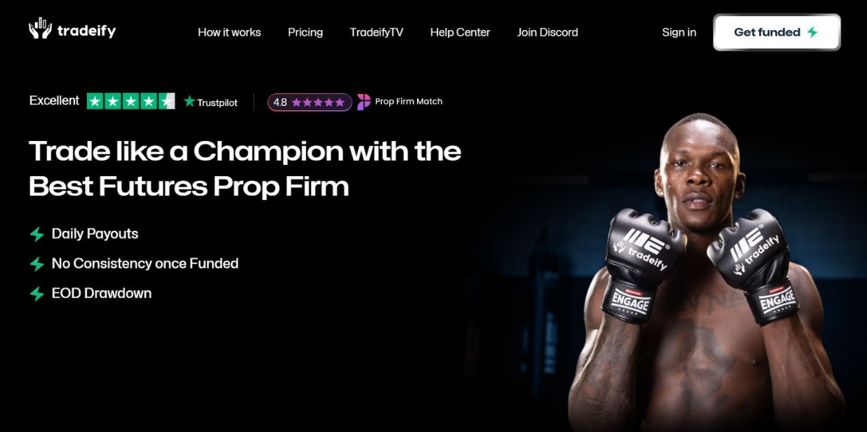 Fastest payout prop firm Tradeify offering daily payouts and futures trading accounts