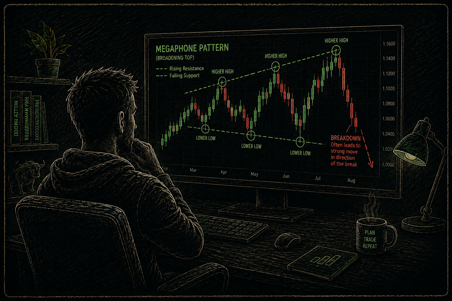 Megaphone Pattern Explained: How You Can Trade It