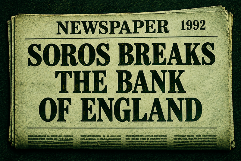Historic Bank of England headline symbolising richest forex traders market power