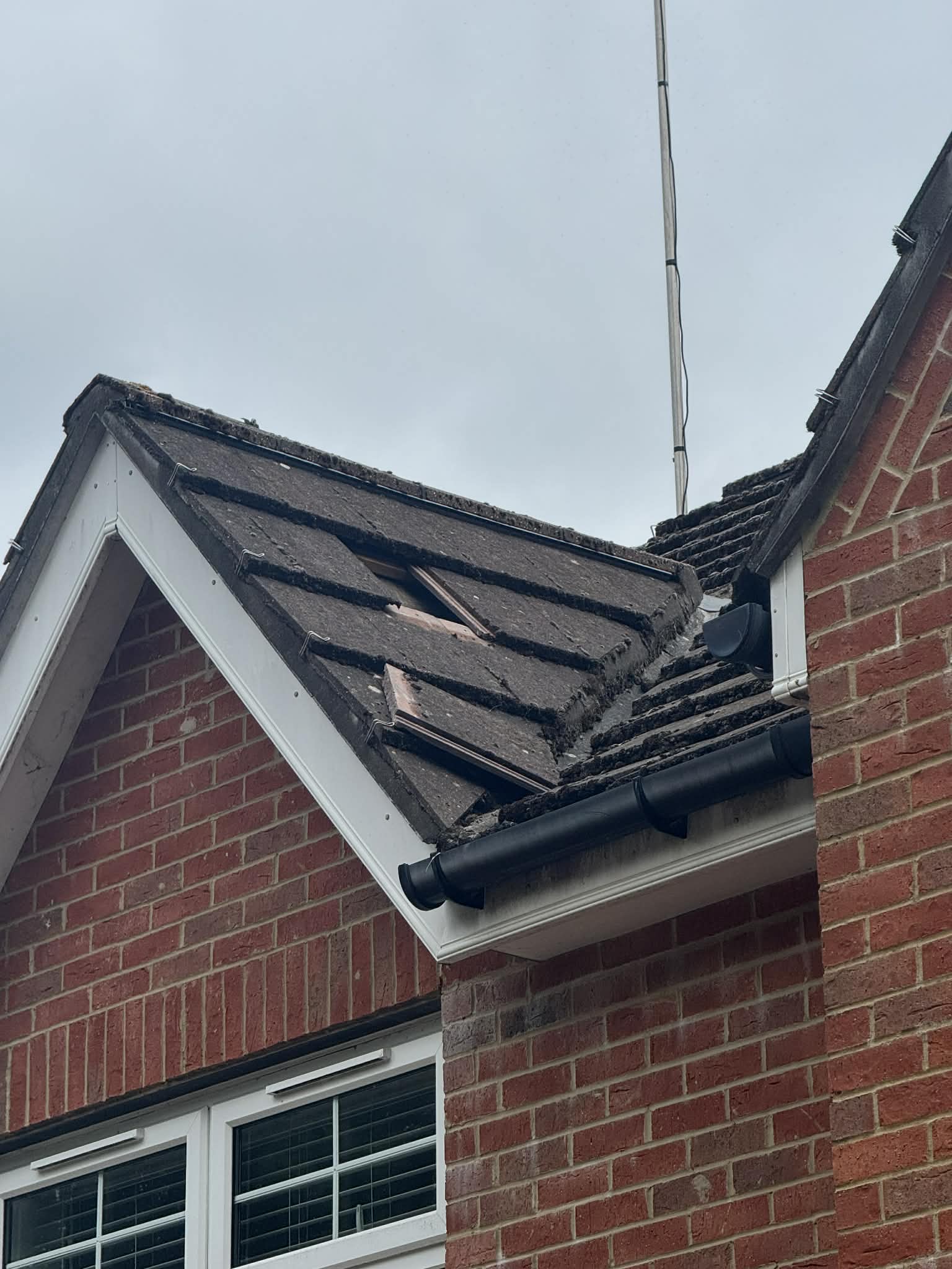 image of roofing contractor at work