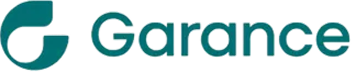 Logo de Garance avec un symbole stylisé à gauche du texte.
