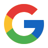 Google logo with its multicolored G symbol in red, yellow, green, and blue.