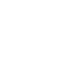 White speedometer icon on a black background.