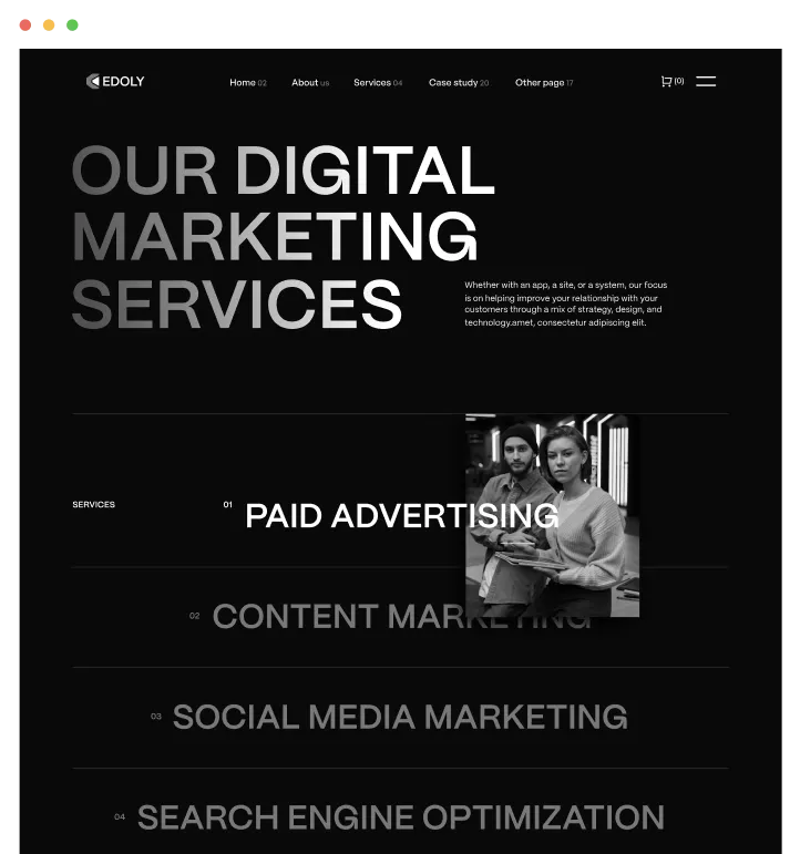 Inner page showcase image