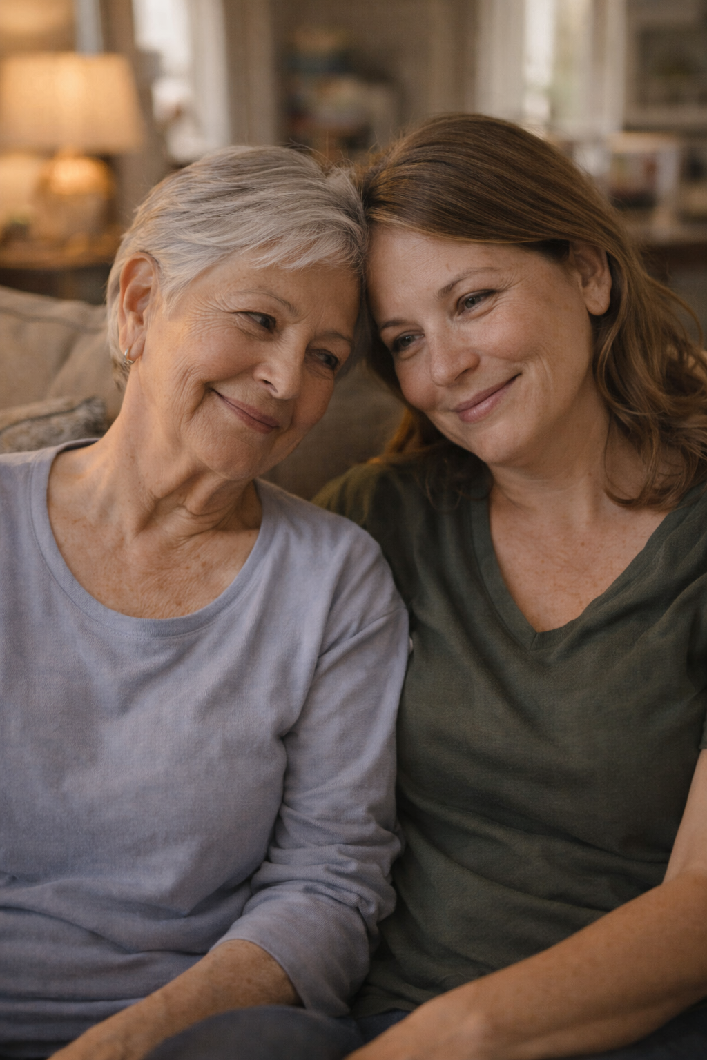 mother and daughter long term care client