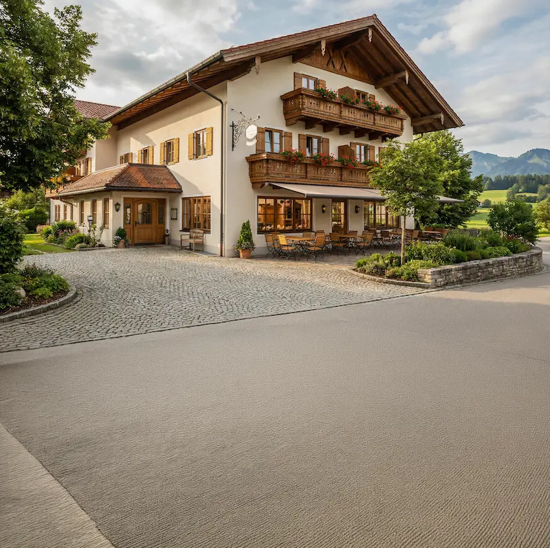 Traditionelles Gebäude eines Familienunternehmens als Symbol für geprüfte Abschlüsse und Nachfolgeplanung bei Schoetz & Partner in Göppingen und Dresden