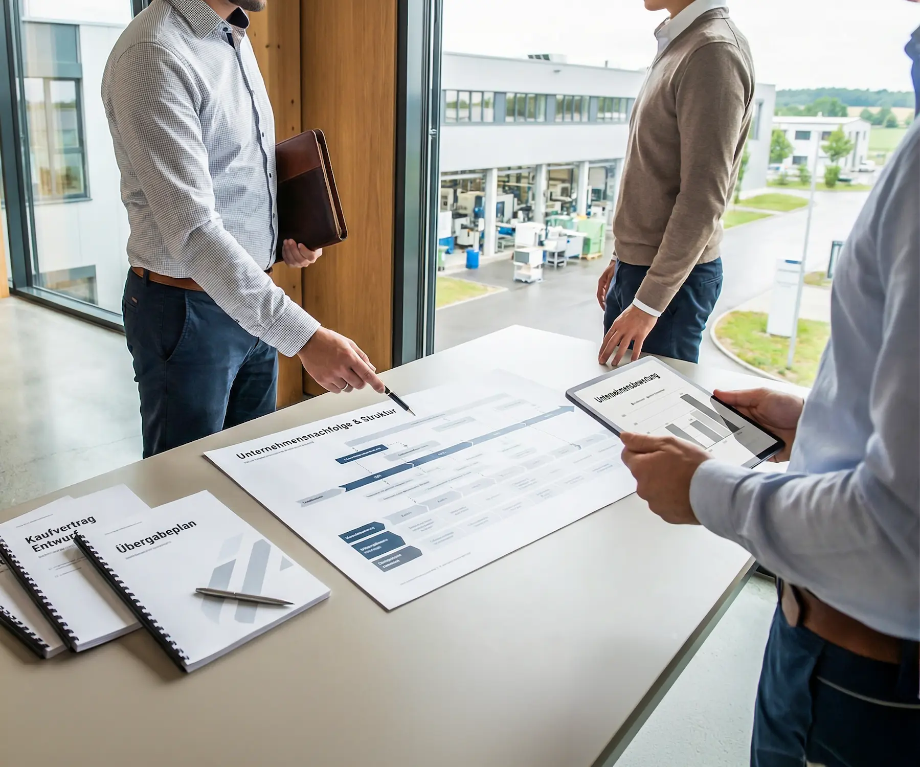 Planung von Unternehmenskauf, Unternehmensverkauf und Nachfolgeplanung mit Strukturübersicht und Unterlagen bei Schoetz & Partner in Göppingen und Dresden