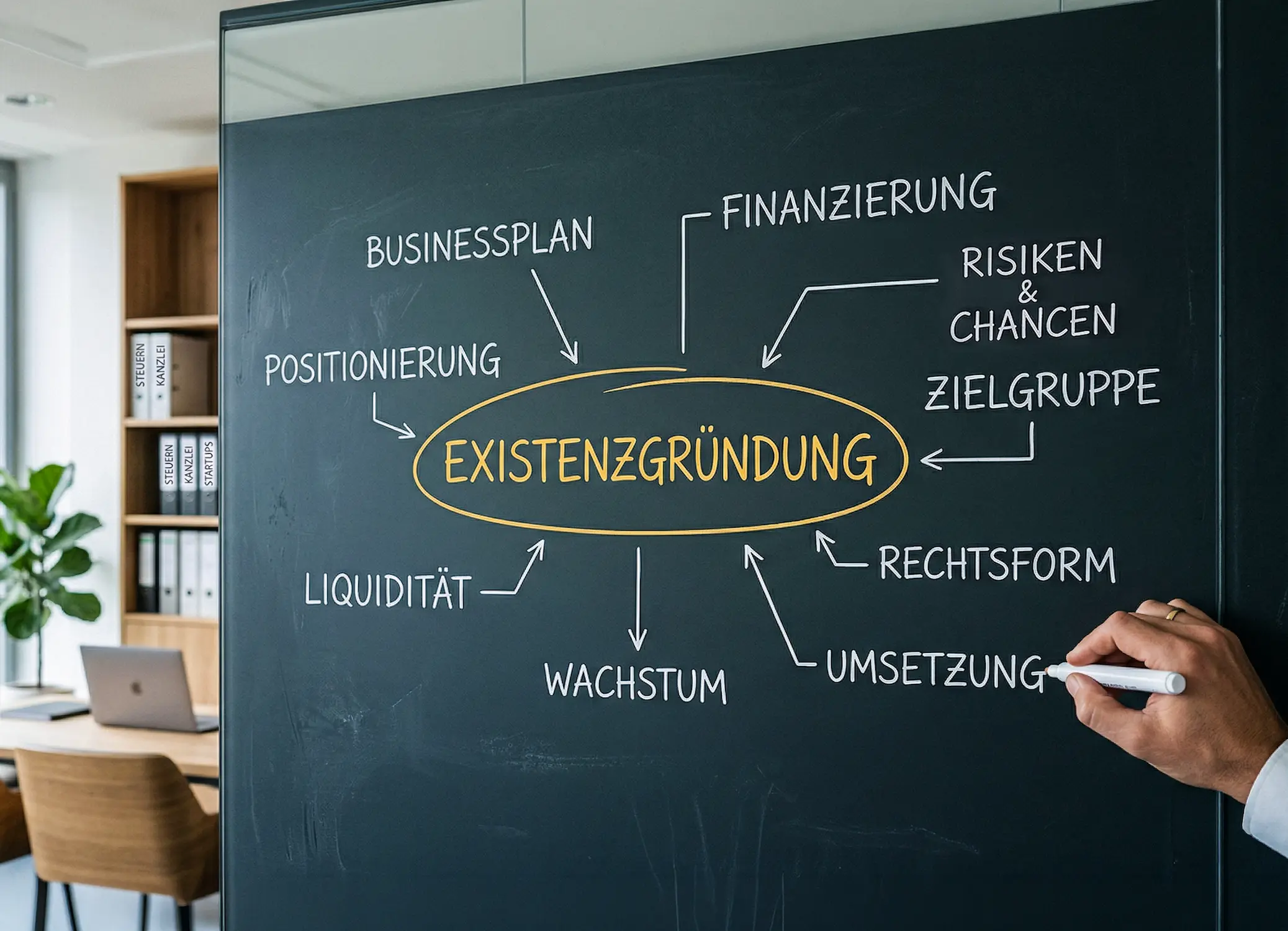 Visualisierung zu Businessplan und Finanzplanung für die Existenzgründung bei Schoetz & Partner in Göppingen und Dresden