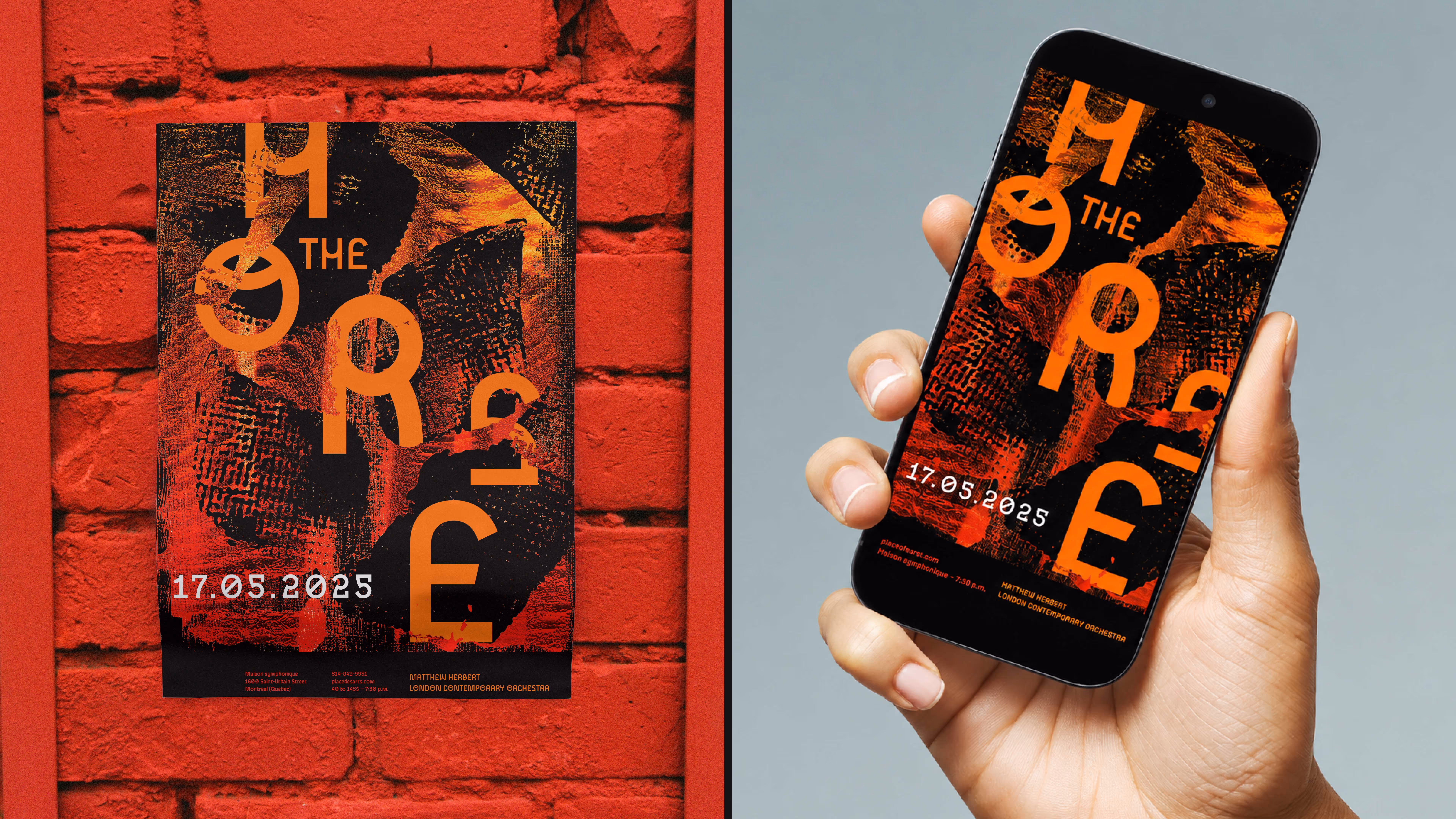 horse poster phone ad