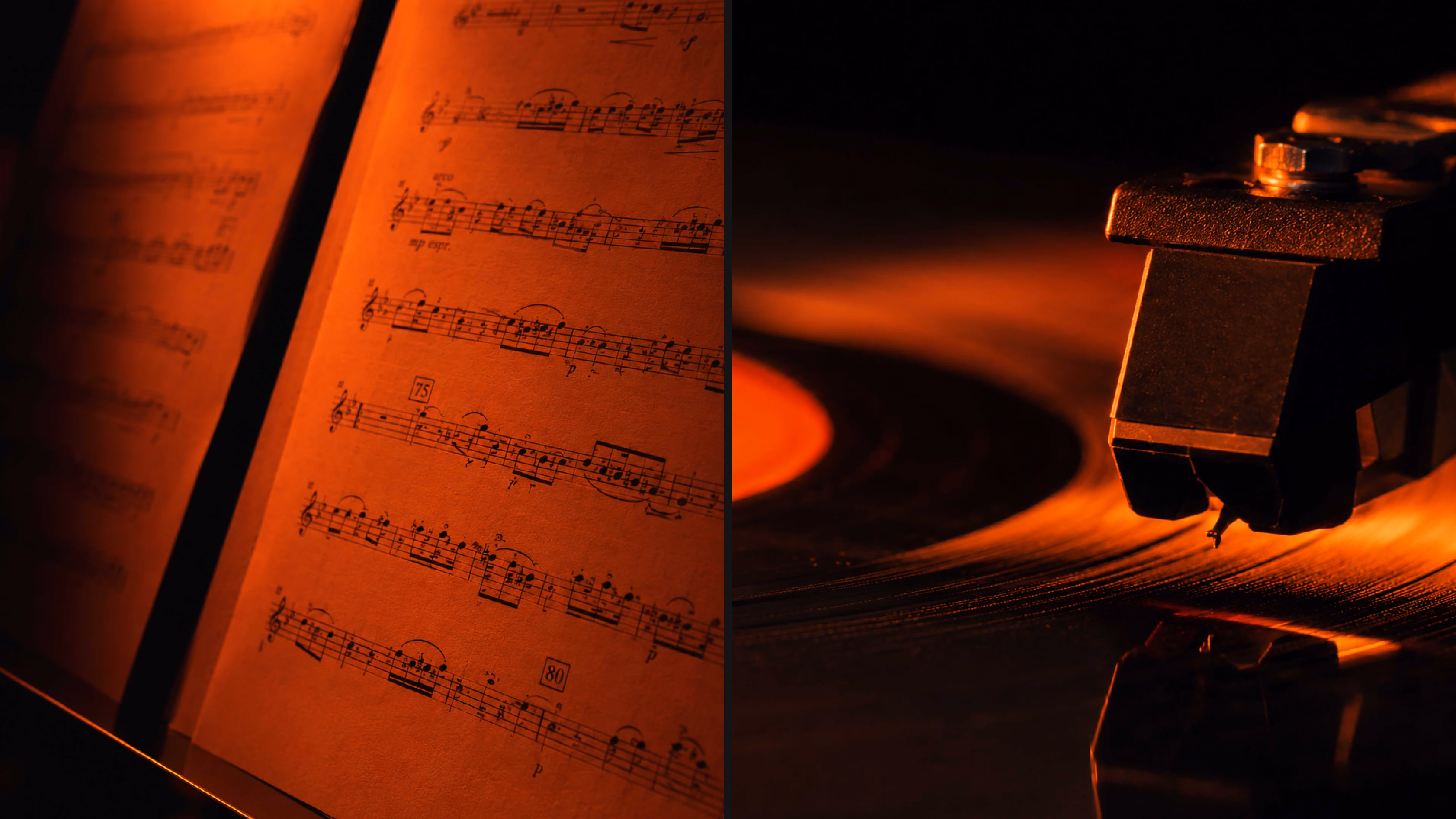 horse music notes record player