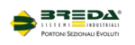 Logo Breda Industrial con testo Portoni Sezionali Evoluti.