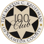 Seal featuring a five-pointed star with the text 'The Martin C. Kauffman 100 Club of Alameda County' around the edge.