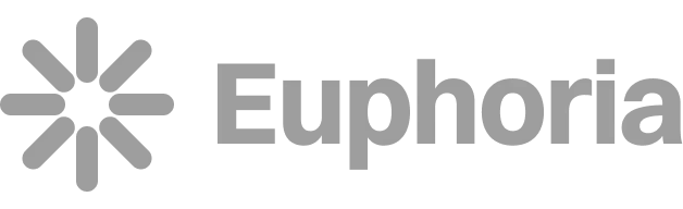 Euphoria brand logo with geometric symbol to the left of the text.