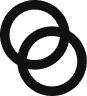 Black circular award icon with three stacked horizontal lines inside.