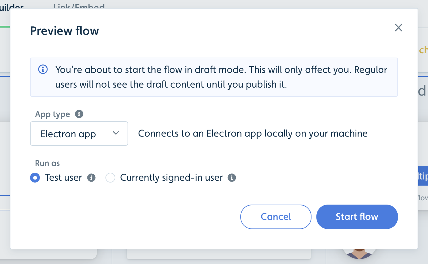 Electron app type