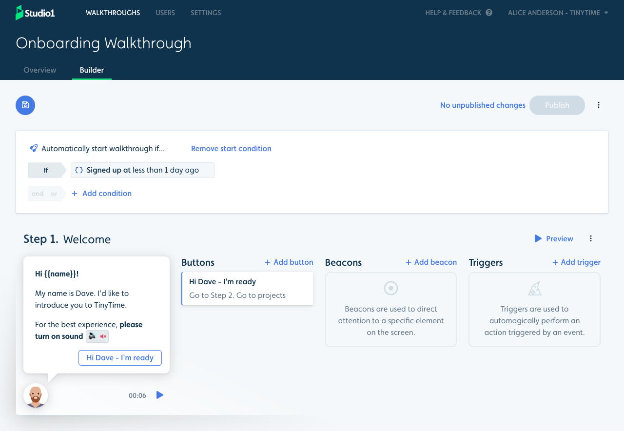 Flow builder