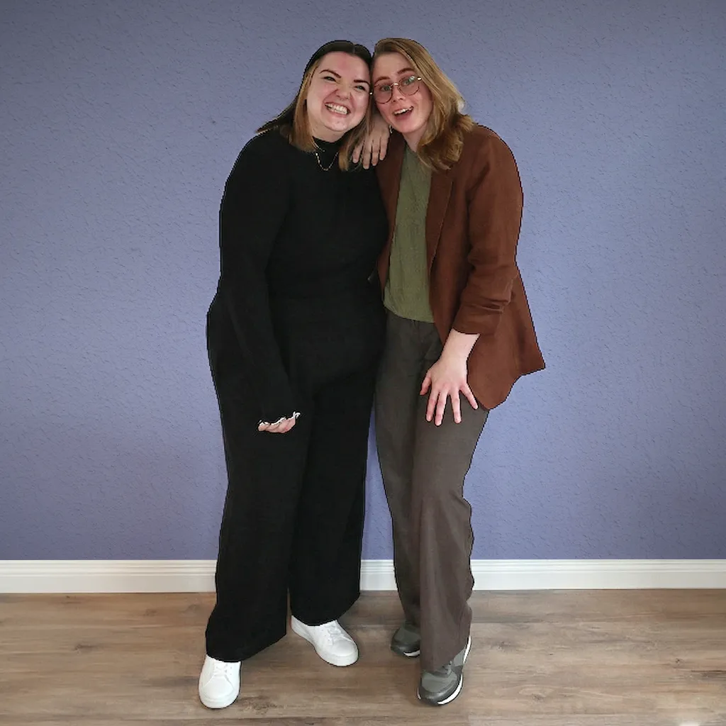 Gemeinsames Portraitfoto von Elisabeth und Lena.
