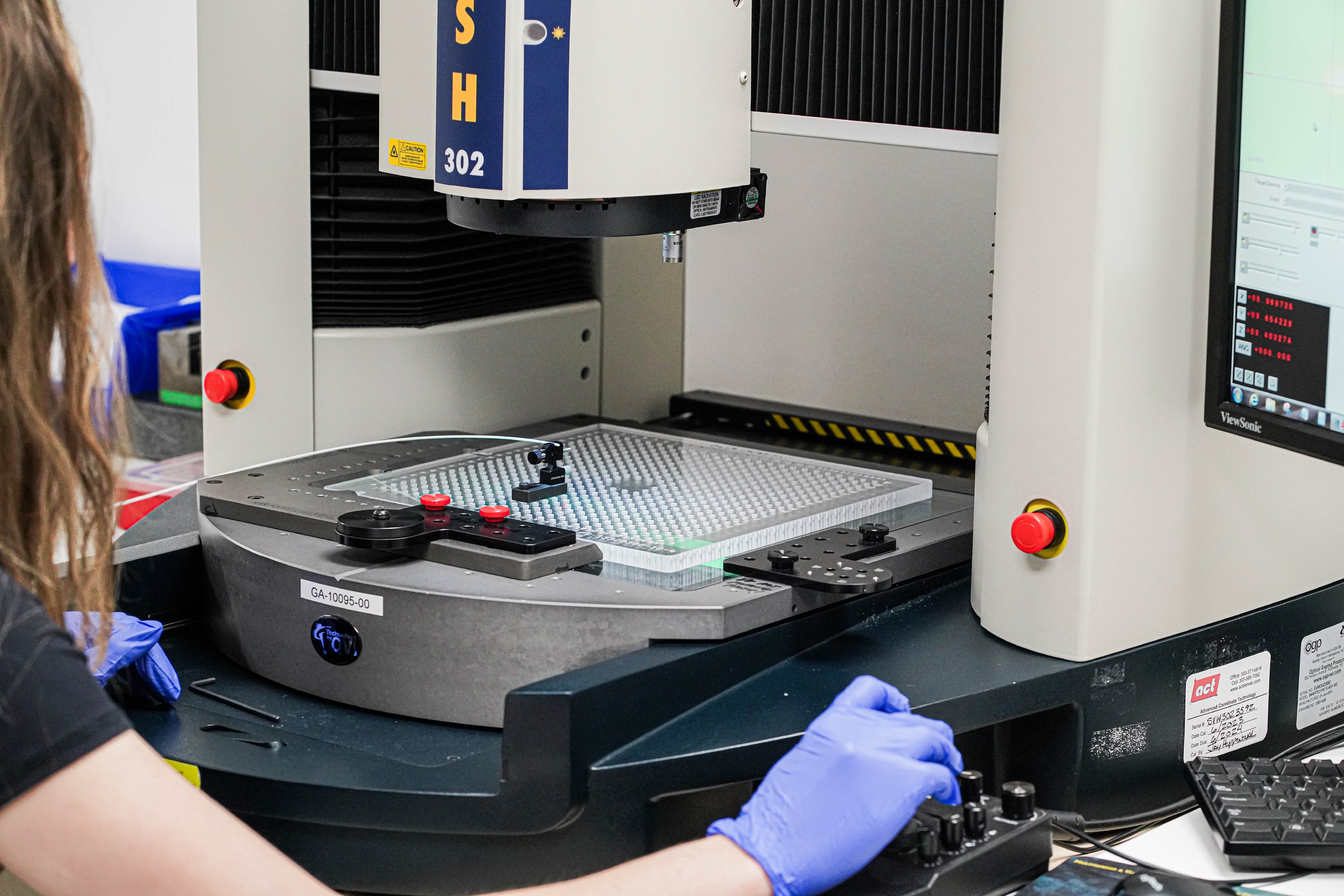 Vision measurement system used for dimensional inspection