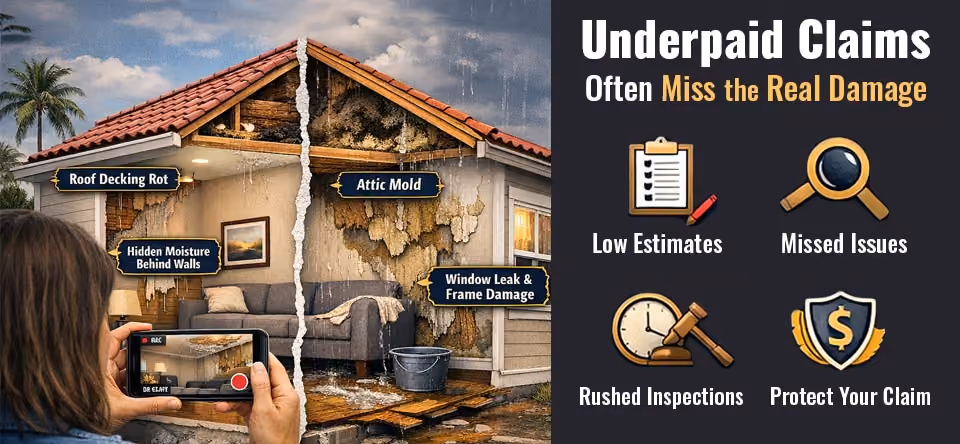 What to Know About Underpaid Insurance Claims in Florida