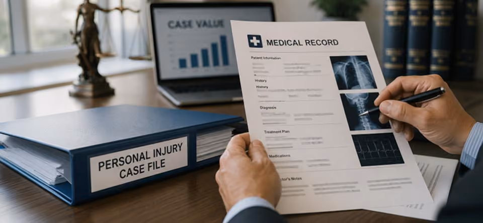 How Medical Records Influence the Value of a Personal Injury Case