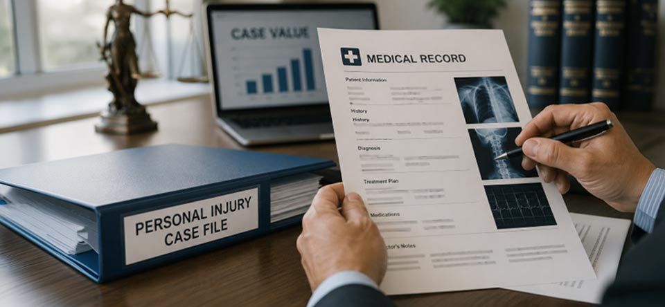 How Medical Records Influence the Value of a Personal Injury Case