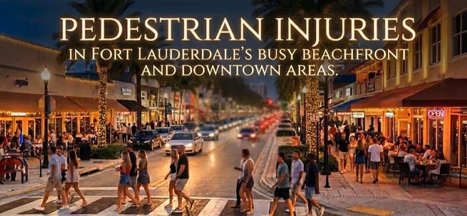 Pedestrian Injuries in Fort Lauderdale's Busy Beachfront and Downtown Areas