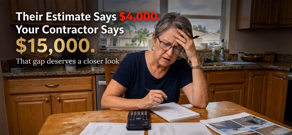 When the Insurance Company Says Your Damage Is Below the Deductible