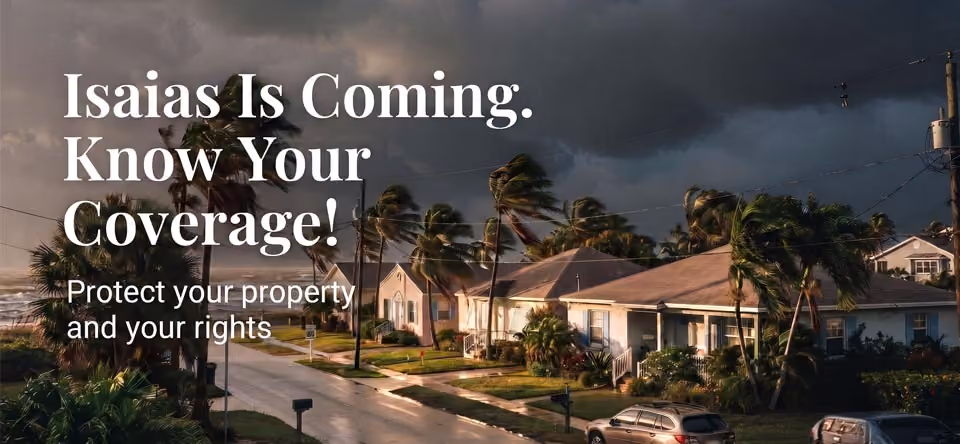 Isaias Is Headed for the Gulf Coast. Protect Your Property and Your Rights Before It Arrives