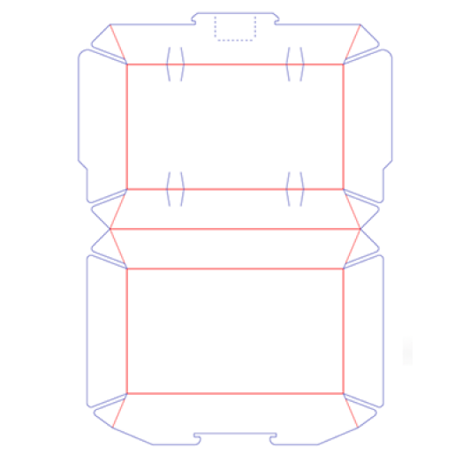 Clamshell packaging carton by Advance Paper Box