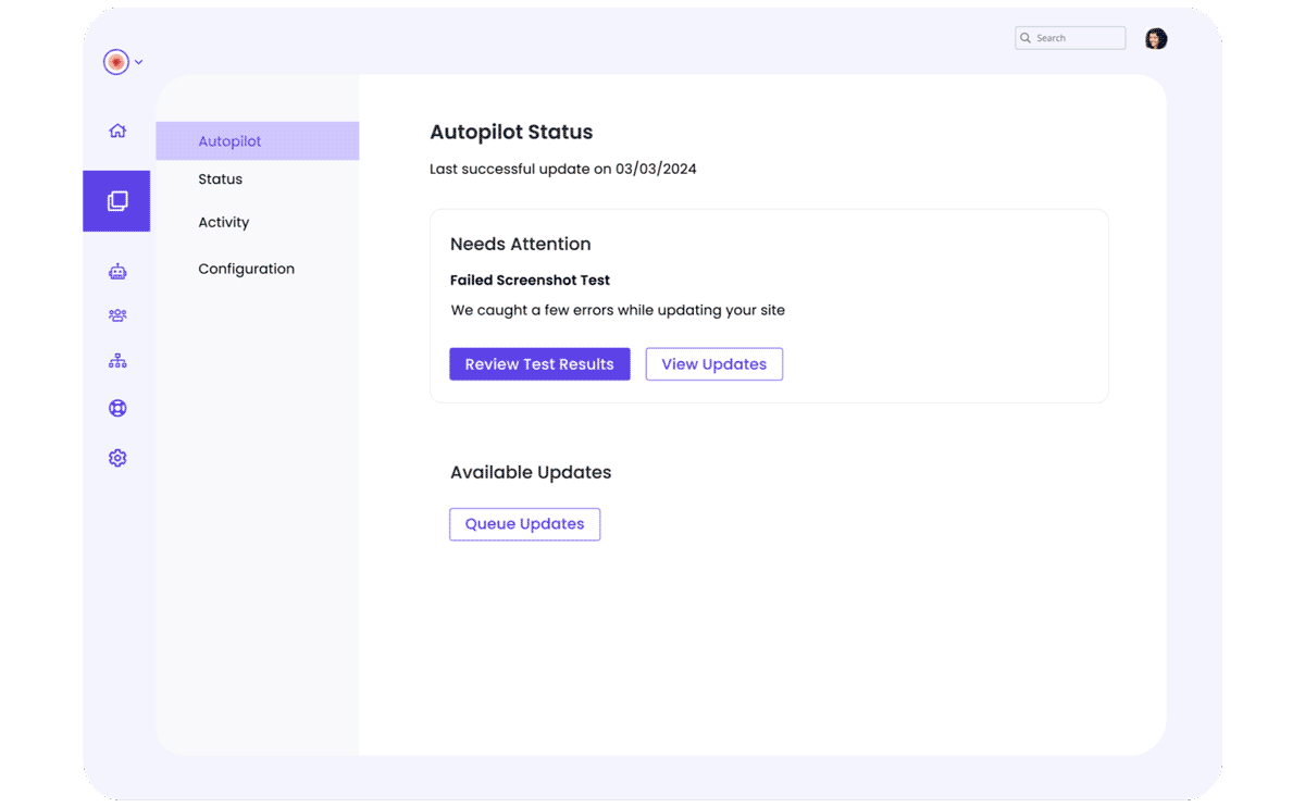 Pantheon AutoPilot feature demo
